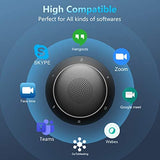 Bluetooth Conference Speakerphone Wireless Microphone and Speaker for Mobile Phone and Computer, USB Office Speakerphone KAYSUDA