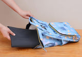 Splat Mat for Under High Chair/Arts/Crafts, WOMUMON Washable Spill Mat Waterproof Anti-Slip Floor Protector Splash Mat, Messy Mat and Table Cloth
