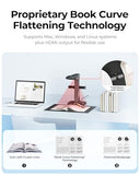 Professional Book Scanner, 38MP Document Camera, Laser Curve-Flatten, USB High Speed Document Scanner