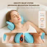 HarrFlow Neck Massager 2026 New Upgrade 3 in 1 Portable Massager with Heat &Comfortable Stretching–Adjustable Intensity for Neck & Shoulder Relaxation at Home,Office,Travel