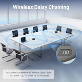 N newline Conference Speaker and Microphone, 4 AI Mics 360° Voice Pickup, Plug & Play, Bluetooth Speakerphone w/dongle