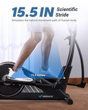 MERACH Elliptical Exercise Machine for Home Use, Elliptical Machine with Hyper-Quiet Magnetic Drive System, 8-Level Resistance Adjustment, 15.5IN Stride, 351LBS Loading Capacity, MERACH App