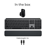 Logitech MX Keys S Combo for Mac, Wireless Keyboard and Mouse with Palm Rest, Backlit Keyboard