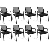 Desk Chair No Wheels, Arm Chair with Ergonomic Lumbar Support and Thickened Seats Cushion