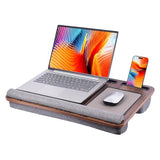 Office Lap Desk with Wrist Rest Wrist Rest, Mouse Pad, and Phone Holder Large Laptop Bed Desk for Notebook