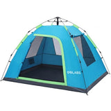Golabs CT3 2 Person Instant Camping Tent, 1-Minute Setup by Pre-Attached Pole, 4 Side Mesh & Door Ventilation, Lightweight 4.8lbs Portable Design with Carry Bag, Inner Storage Pockets & Hooks for Park