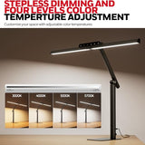 Honeywell LED Desk Lamp with Base - HJ1BK Sunturalux Eye-Caring Architect Desk Lamp for Home Office