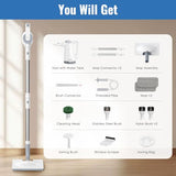 FEPPO Steam Mop & Handheld Steam Cleaner for Home and Floor Cleaning, 15s Heat-Up, 230°F Powerful Steamer with 10in1 Multi-Purpose Attachments for Floor,Hardwood,Tile,Grout,Window,Kitchen,Bath