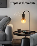 ONEWISH Industrial Table Lamp for Bedroom, Fully Dimmable Modern Bedside Lamps with 2700K Warm Light Bulb for Kids Reading (Bulb Included)