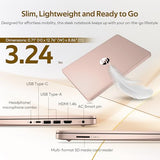 HP Stream 14" HD Laptop with AI Copilot for Student & Business, Intel Processor N150, 4GB RAM, 1.12TB Storage (128GB UFS + 1TB Docking Station), 1 Year Office 365, Wi-Fi 6, Win 11, Pale Rose Gold