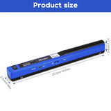 Portable Document Scanner - 900DPI Handheld Portable Scanner Image Scanner Scanning