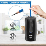 Rechargeable Long Point Pencil Sharpener for Artist, Fast Sharpen & Auto Stop, 8-17mm Long Point