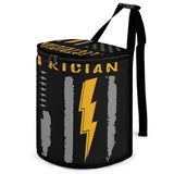 generic Electrician Usa Flag America Electrician Car Trash Can