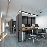 Foldable Privacy Screens Rolling Room Partition with arms Versatile Freestanding Dividers for Hospitals