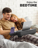 SAIJI Laptop Lap Desk, Portable Laptop Desk for Bed - Fits Up to 17" Laptops & MacBook