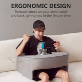 cooloo8 Reading Pillow, Ergonomic Lap Desk, Book Pillow for Reading in Bed, Arm Rest for Couch