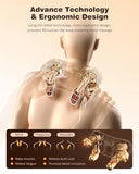 Neck and Shoulder Massager with Heat, Cordless Back and Neck Massager, Upgraded Graphene Heating, 4D Shiatsu Deep Kneading Massage for Shoulder, Back,Leg,Pain Relief, Portable Gifts for Dad Mom Friend