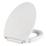 SS114 Slow Close Elongated Toilet Seat and Lid Compatible with TOTO SS113/SS154/SS224/SS204 Traditional Toilet Seat Replacement with Toilet Bolts and Nut, Cotton White