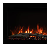Modern Ember Highmark 60 Inch Smart Linear Electric Fireplace - Premium Flame with 10 Colors, Sleek Hidden Vent Design, Install Recessed in-Wall or Wall-Mount, WiFi Enabled.
