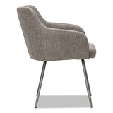 Alera Captain Series Guest Chair, Gray Tweed