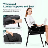 OLIXIS Waiting Room Chairs Set of 4, Leather Office Desk Reception Guest Stationary Side Chair