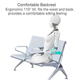 2-Seat Waiting Room Bench Set, PU Leather Waiting Room Chair