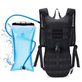 Blue Quartz Hydration Backpack with 3L Water Bladder,Tactical Molle Pack with Phone Pocket for Man, Military Hiking Backpack for Running,Biking,Climbing