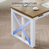 FLEXISPOT L-Shaped Executive Electric StaL-Shaped Executive Electric Standing Desk, 62"x48" Wood Farmhouse Home Officending Desk, 62"x48" Wood Farmhouse Home Office Height Adjustable Corner Desk with Drawer (3 Packages)