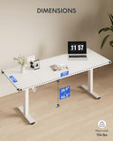 FLEXISPOT 79x32 Inch Electric Standing Desk, White