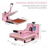 16x24 Pneumatic up Sliding Dual Platen Heat Press Machine