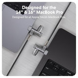 HyperShield MacBook Pro Cable Laptop Lock — Tool-Free MacBook Security Lock w/ 6.5 Ft
