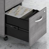 Bush Business Furniture Echo 3 Drawer Mobile File Cabinet in Gray Sand