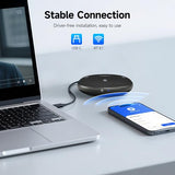 SVBONY SVHub Omni2 Conference Speaker and Microphone, Portable Speakerphone, 4 Noise-Canceling Microphones