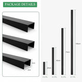 Aluminum L-Shaped Edge Trim,Self-Adhesive Strip for Wood Slat Sound Panels