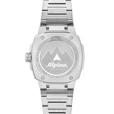 Alpina Unisex Solar Powered Solarmeter, 37.5mm Silver-Tone Stainless Steel Case with a Burgundy Dial (Style: AL-140BRG3AE6B)