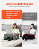 Extra Large Lap Desk Pillow with Pockets and Cup Holder, Laptop Pillow with Memory Foam Bed Rest