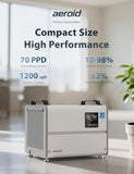 Aeroid 70 Pints Commercial Dehumidifier with Pump and Drain, Energy Star