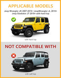 Tuyoung Roof Rack Cross Bars Lockable Compatible with Jeep Wrangler JK JL Gladiator JT 2007-2026, 2 & 4 Door 220lbs Heavy Duty Aluminum Crossbars Rooftop Kayak Bike Luggage Racks