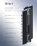 Laptop Docking Station Stand, 12 in 1 Triple 4K Display HDMI/DP, 10Gbps USB A/C Fast Data, PD 100W, Ethernet