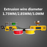 Print Filament Extruder Machine, High Precision 3D Printer Filament Recycler Machine with Auto Coil Winding, Desktop Extruder 3D Printing