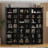 Classic Pantry Cabinet for Kitchen, Bookcases with Doors and Shelves for Home Office