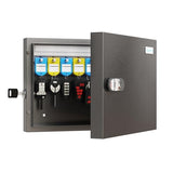 WeHere 16 Key Lock Box - Wall Mounted Key Cabinet with 3-Digit Combination Lock & Backup Key
