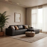 108-Inch Oversized Sectional Cloud Couch L-Shaped Right Facing Boneless Sofa W/Tufted Deep Seat & Chaise Lounge