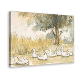 Aosarocc Farmhouse Nursery Duck Wall Decor Decorative Canvas Posters Suitable For Bedrooms Living Rooms Bathrooms Kitchens And Offices Decoration 18x12inch(45x30cm) Frame-style-5