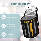 generic Electrician Usa Flag America Electrician Car Trash Can