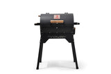 Boom Outdoor BBQ Charcoal Grill, Black Steel, Backyard Barbecue Cooking