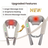 Heycool Cordless Neck and Shoulder Massager, Graphene Heating, Upgraded Shiatsu Back Massager Pillow for Neck, Shoulder