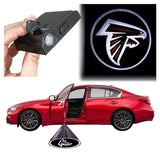 Sporticulture NFL American Football Atlanta Falcons - Car Door Lights Logo Shadow Display - Car Accessories with One Team Logo Slide - Compatible for Most Car Models - Battery Powered, 2.5” x 2.5”