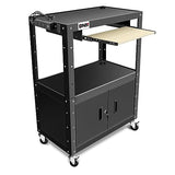 DNA Motoring Steel AV Cart with Extra Storage Cabinet