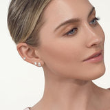 IGI Certified 1/2 to 4 Carat Emerald Cut Lab Grown Diamond Stud Earrings